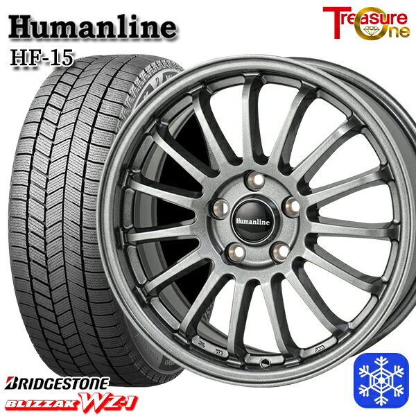 205/55R16 アクセラ リーフ 2025年製 ブリヂストン ブリザック WZ1 トレジャーワン ヒューマンライン HF15 DG 16インチ 6.5J 5H114.3 新品 スタッドレス1台分4本セット