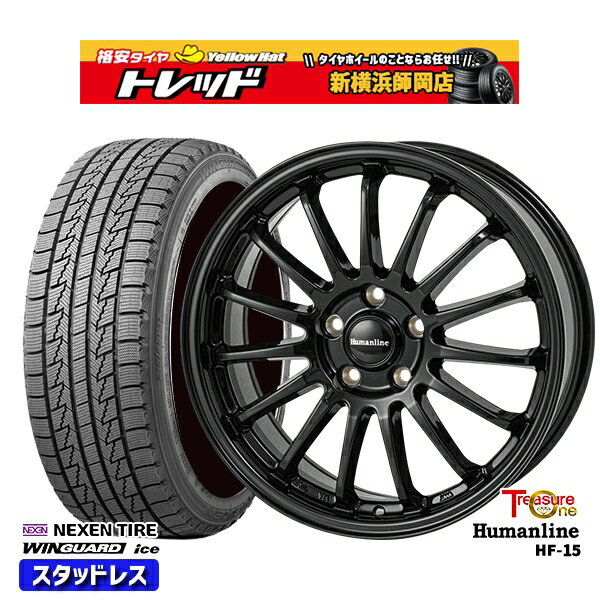 205/65R16 SH系フォレスター 2024〜2025年製 ネクセン ウィンガードアイス トレジャーワン ヒューマンライン HF15 BK 16インチ 6.5J 5H100 新品 スタッドレス1台分4本セット