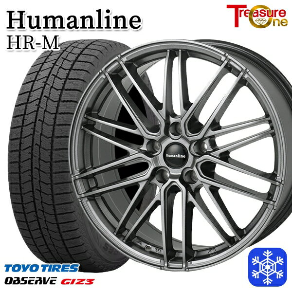 225/55R19 ハリアー CX5 CX8 2024〜2025年製 トーヨー オブザーブ ギズ3 トレジャーワン ヒューマンライン HRM GM 19インチ 7.0J 5H114.3 新品 スタッドレス1台分4本セット
