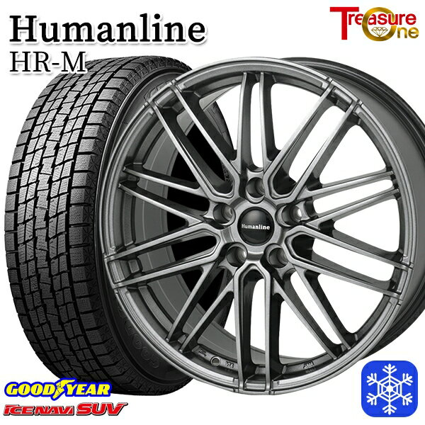 235/60R18 CR-V CX-7 2023〜2024年製 グッドイヤー アイスナビSUV トレジャーワン ヒューマンライン HRM GM 18インチ 7.5J 5H114.3 新品 スタッドレス1台分4本セット