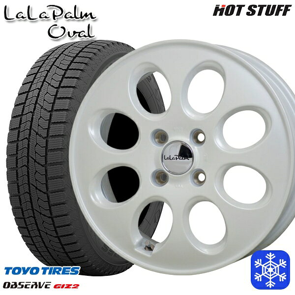 【2000円offクーポンあり】155/65R14 N-BOX タント 2023〜2024年製 トーヨー オブザーブ ギズ2 HotStuff ララパームオーバル PW 14インチ 4.5J 4H100