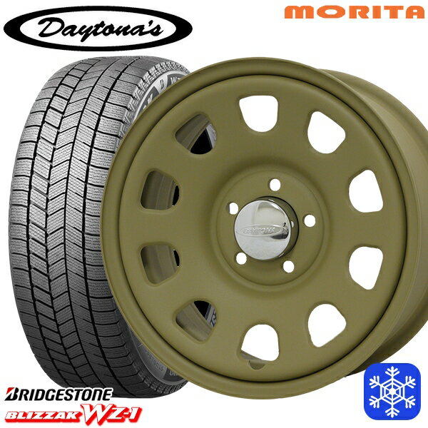 215/70R16 100Q デリカD5 2025年製 ブリヂストン ブリザック WZ1 MRT DAYTONA'S G2 デイトナズ マットサンドベージュ 16インチ 7.0J 5H114.3+33 新品 スタッドレス1台分4本セット
