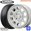 【取付対象】155/65R14 N-BOX タント 2022〜2023年製 グッドイヤー アイスナビ8 MRT DAYTONA'S デイトナ クローム 14インチ 5.0J 4穴 100 スタッドレスタイヤホイール4本セット 送料無料