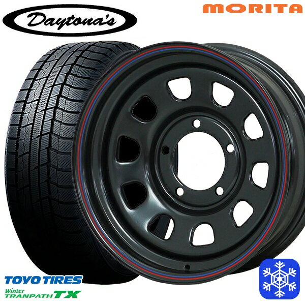 215/70R16 100Q シエラ ノマド 2025年製 トーヨー ウィンタートランパス TX MRT DAYTONA'S デイトナズ ブラック 16インチ 6.0J 5H139.7±0 新品 スタッドレス1台分4本セット