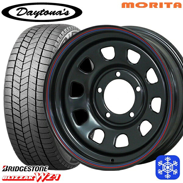 215/70R16 100Q シエラ ノマド 2025年製 ブリヂストン ブリザック WZ1 MRT DAYTONA'S デイトナズ ブラック 16インチ 6.0J 5H139.7±0 新品 スタッドレス1台分4本セット