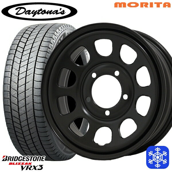 215/70R16 100Q シエラ ノマド 2024〜2025年製 ブリヂストン ブリザック VRX3 MRT DAYTONA'S デイトナズ マットブラック 16インチ 6.0J 5H139.7±0 新品 スタッドレス1台分4本セット