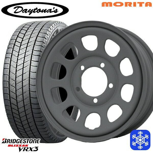 215/70R16 100Q シエラ ノマド 2024〜2025年製 ブリヂストン ブリザック VRX3 MRT DAYTONA'S デイトナズ マットグレー 16インチ 6.0J 5H139.7±0 新品 スタッドレス1台分4本セット