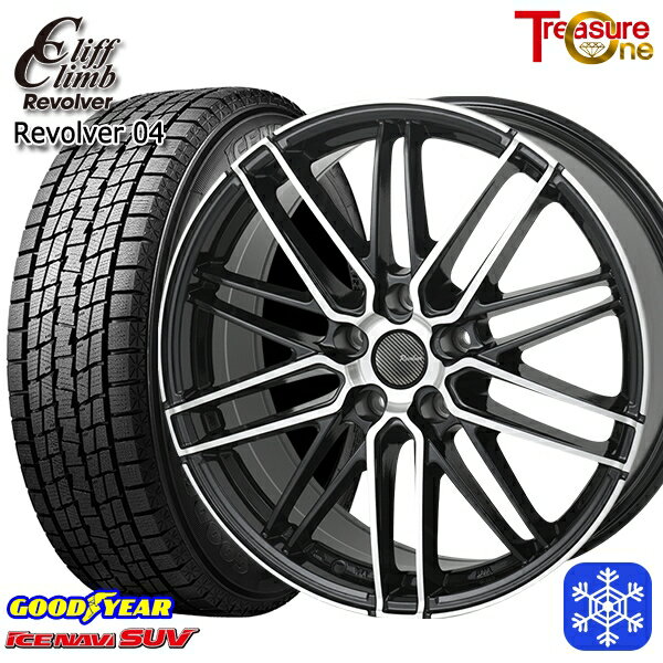 【2000円offクーポンあり】215/50R18 ヤリスクロス ジューク 2024〜2025年製 グッドイヤー アイスナビSUV トレジャーワン クリフクライム リボルバー04 BP 18インチ 7.5J 5H114.3