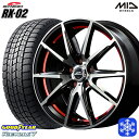 【取付対象】225/60R17 アルファード ヴェルファイア 2023年製 グッドイヤー アイスナビ7 MID シュナイダー RX-02 RED 17インチ 7.0J 5穴 114.3 スタッドレスタイヤホイール4本セット 送料無料