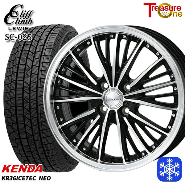 【2000円offクーポンあり】165/55R14 モコ ルークス 2025年製 ケンダ アイステックネオ KR36 トレジャーワン クリフクライムルイス SC025 14インチ 4.5J 4H100