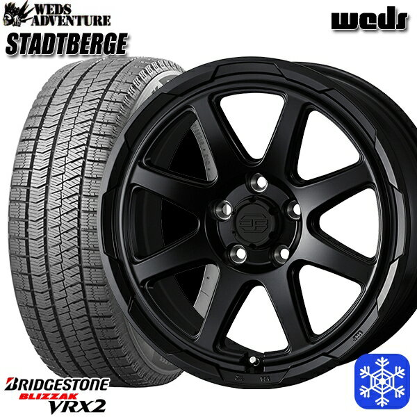 225/60R17 アルファード ヴェルファイア 2023〜2024年製 ブリヂストン ブリザック VRX2 Weds ウェッズ スタッドベルグ MB 17インチ 7.0J 5H114.3 新品 スタッドレス1台分4本セット
