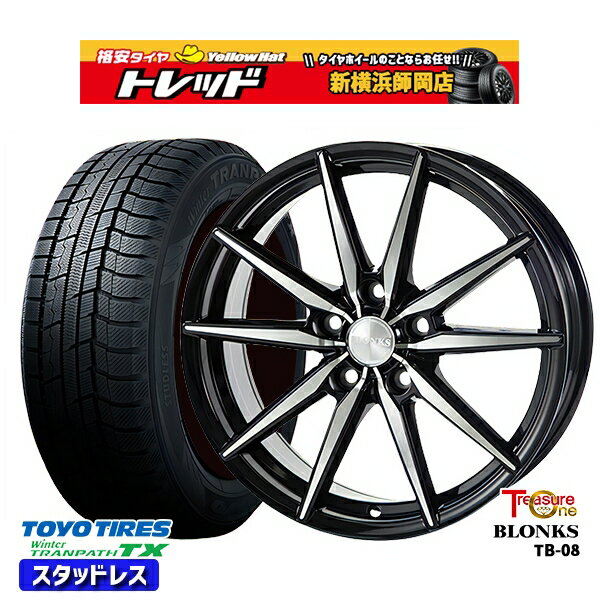 195/60R16 ウィッシュ イスト 2022〜2023年製 トーヨー ウィンター トランパス TX トレジャーワン ブロンクス TB08 BP 16インチ 6.5J 5H100 新品 スタッドレス1台分4本セット