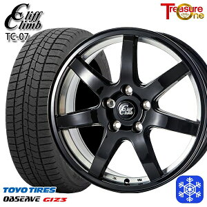 215/45R17 ノア ヴォクシー 2024〜2025年製 トーヨー オブザーブ ギズ3 トレジャーワン クリフクライム TC07 BK 17インチ 7.0J 5H114.3 新品 スタッドレス1台分4本セット