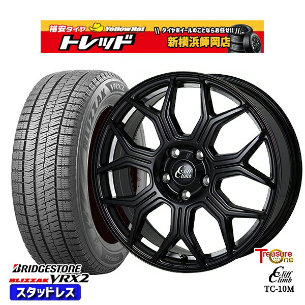 225/45R18 クラウン レヴォーグ 2023〜2024年製 ブリヂストン ブリザック VRX2 トレジャーワン クリフクライム TC10M BK 18インチ7.0J 5H114.3 新品 スタッドレス1台分4本セット