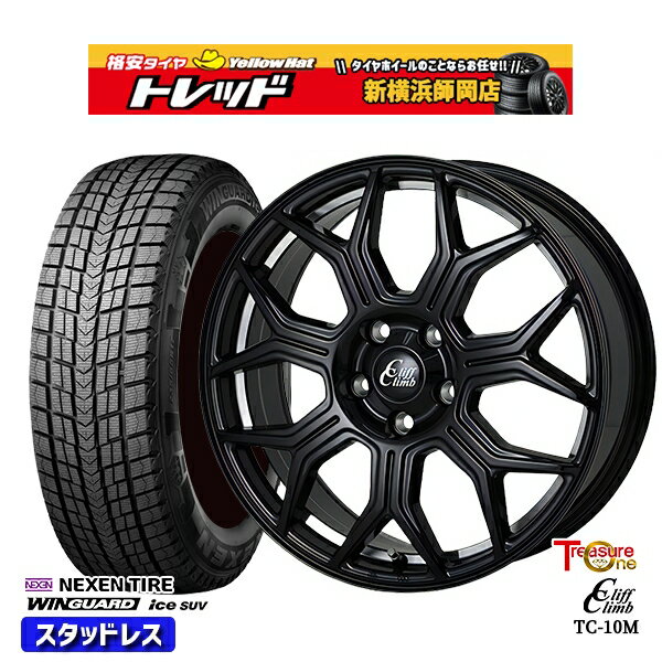 235/60R18 レクサスRX 2022〜2023年製 ネクセン ウィンガードアイス SUV トレジャーワン クリフクライム TC10M BK 18インチ 8.0J 5H114.3 スタッドレスタイヤホイール4本セット