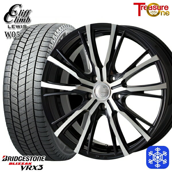 225/50R18 スバルXV 2024〜2025年製 ブリヂストン ブリザック VRX3 トレジャーワン クリフクライムルイス W05 BP 18インチ 7.0J 5H100 新品 スタッドレス1台分4本セット(2)