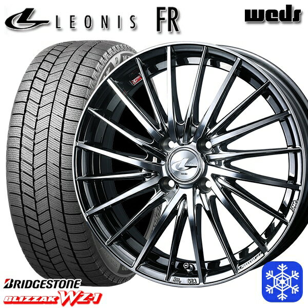 165/55R15 N-BOX タント 2025年製 ブリヂストン ブリザック WZ1 Weds ウェッズ レオニス FR BMCMC 15インチ 4.5J 4H100 新品 スタッドレス1台分4本セット