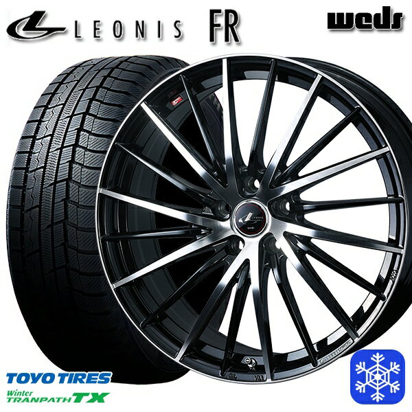 【取付対象】235/60R18 レクサスRX 2022〜2023年製 トーヨー ウィンタートランパス TX Weds ウェッズ レオニス FR PBMC 18インチ 8.0J 5H114.3 スタッドレスタイヤホイール4本セット