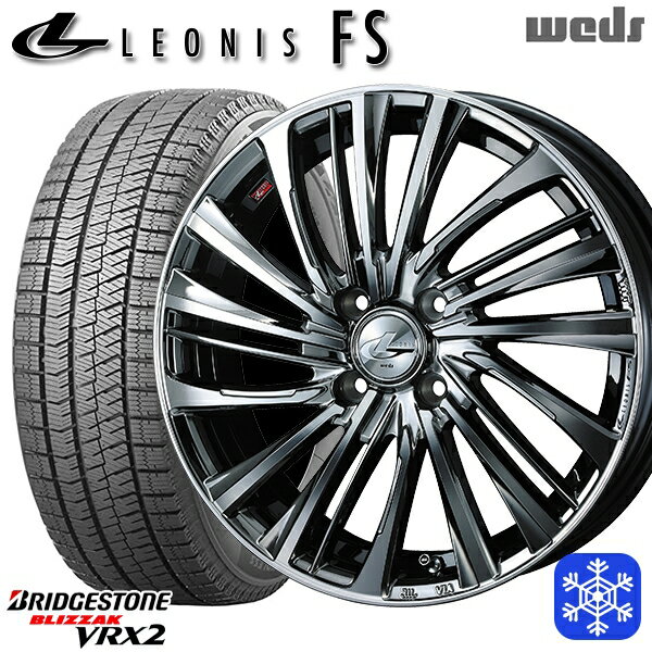 165/55R14 モコ ルークス 2023〜2024年製 ブリヂストン ブリザック VRX2 Weds ウェッズ レオニス FS BMCMC 14インチ 4.5J 4H100 新品 スタッドレス1台分4本セット