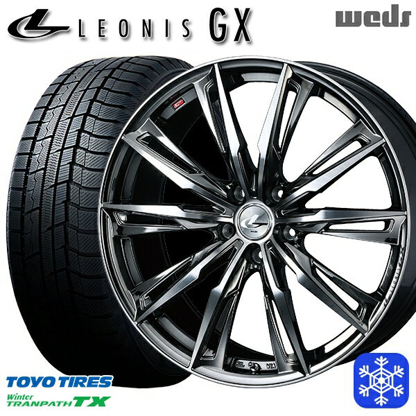 【取付対象】235/60R18 レクサスRX 2022〜2023年製 トーヨー ウィンタートランパス TX Weds ウェッズ レオニス GX BMCMC 18インチ 7.0J 5穴 114.3 スタッドレスタイヤホイール4本セット 送料無料