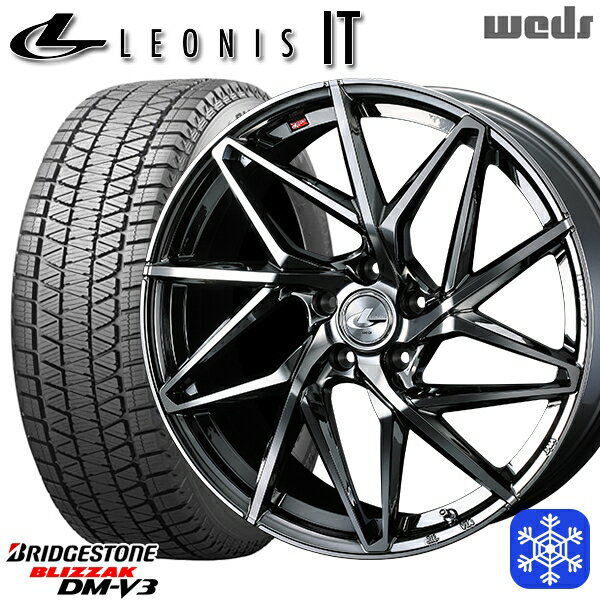 235/55R19 レクサスRX 2023〜2024年製 ブリヂストン ブリザック DMV3 Weds ウェッズ レオニス IT BMCMC 19インチ 7.5J 5H114.3 スタッドレスタイヤホイール4本セット