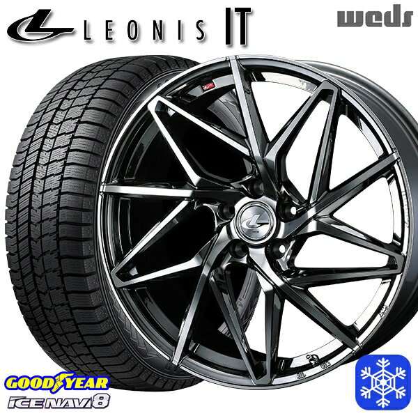 225/60R17 アルファード ヴェルファイア 2023〜2024年製 グッドイヤー アイスナビ8 Weds ウェッズ レオニス IT BMCMC 17インチ 7.0J 5H114.3 スタッドレスタイヤホイール4本セット