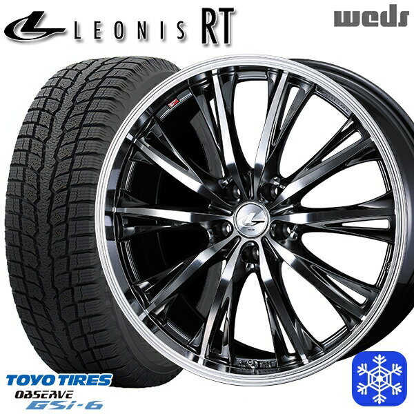 225/55R18 デリカD5 エクストレイル 2022〜2023年製 トーヨー オブザーブ GSi-6 Weds ウェッズ レオニス RT BMCMC 18インチ 7.0J 5H114.3 スタッドレスタイヤホイール4本セット