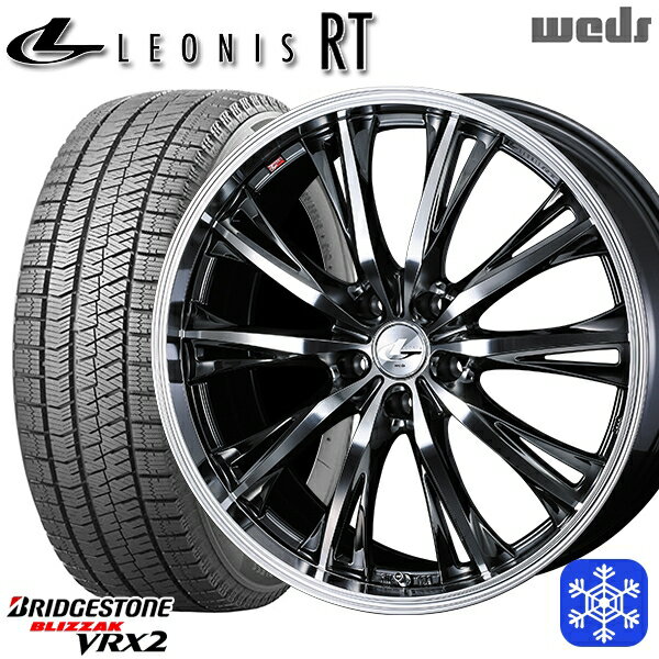 205/55R16 アクセラ リーフ 2023年製 ブリヂストン VRX2 Weds ウェッズ レオニス RT BMCMC 16インチ 6.5J 5H114.3 スタッドレスタイヤホイール4本セット