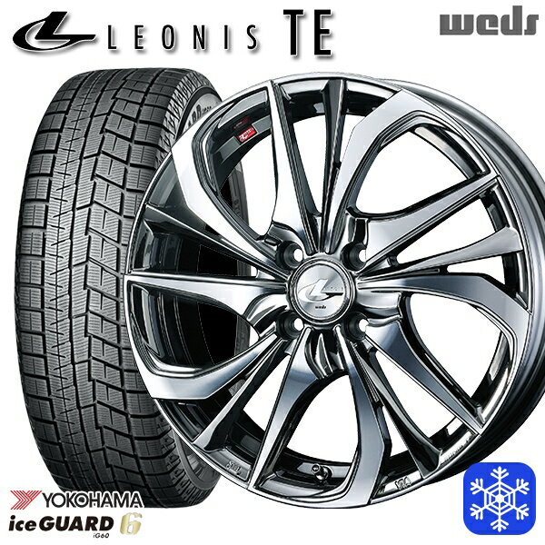 185/55R16 フィットシャトル 2021〜2022年製 ヨコハマ アイスガード IG60 ■並行輸入品 Weds ウェッズ レオニス TE BMCMC 16インチ 6.0J 4H100 スタッドレスタイヤホイール4本セット