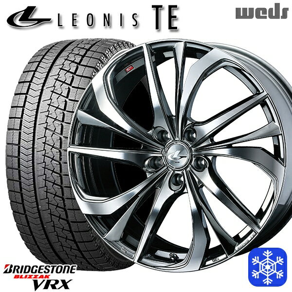 235/50R18 アルファード ヴァルファイア 2021年製 ブリヂストン ブリザック VRX ■並行輸入品 Weds ウェッズ レオニス TE BMCMC 18インチ 8.0J 5H114.3 スタッドレスタイヤホイール4本セット