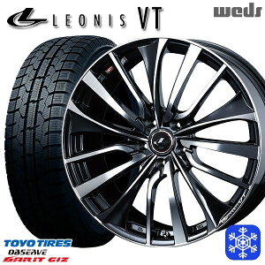 【取付対象】215/45R17 ノア ヴォクシー 2022〜2023年製 トーヨー ガリット ギズ Weds ウェッズ レオニス VT PBMC 17インチ 7.0J 5穴 114.3 スタッドレスタイヤホイール4本セット 送料無料