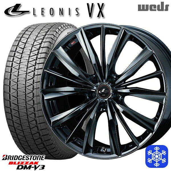 235/55R19 レクサスRX 2021〜2022年製 ブリヂストン ブリザック DMV3 ■並行輸入品 Weds ウェッズ レオニス VX BMC1 19インチ 8.0J 5H114.3 スタッドレスタイヤホイール4本セット