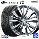 225/60R18 RAV4 NX 2024〜2025年製 ミシュラン エックスアイススノー Weds ウェッズ レオニス VX HSMC 18インチ 7.0J 5H114.3 新品 スタッドレス1台分4本セット