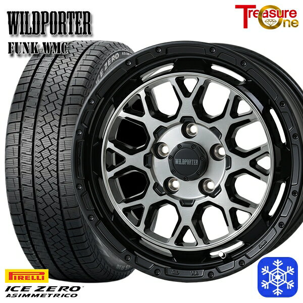 205/65R16 ヤリスクロス 10アルファード 2022〜2023年製 ピレリ アイスゼロアシンメトリコ トレジャーワン ワイルドポーター ファンク WMC BP/BC 16インチ 7.0J 5H114.3 スタッドレスタイヤホイール4本セット