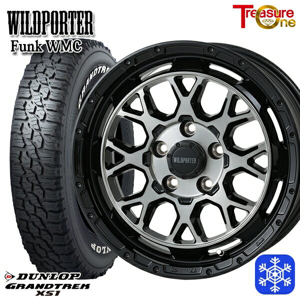 215/70R16 100Q デリカD5 2024〜2025年製 ダンロップ グラントレック XS1 ホワイトレター トレジャーワン ワイルドポーター ファンク WMC BP/BC 16インチ 7.0J 5H114.3 114.3 新品 スタッドレス1台分4本セット