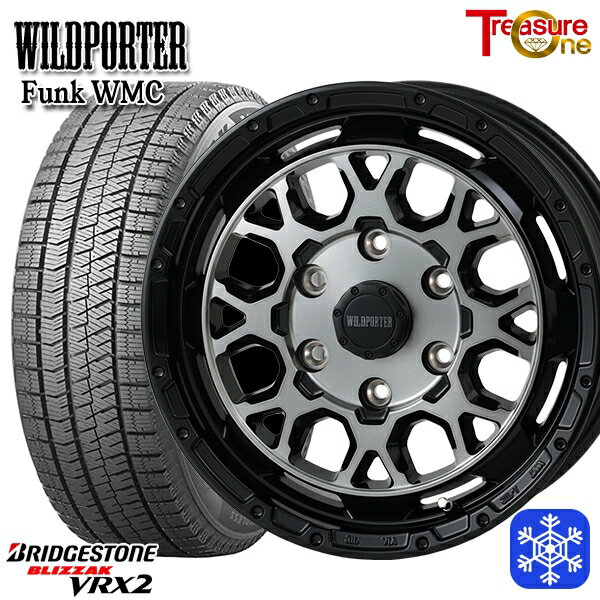 【2000円offクーポンあり】215/65R16 98Q ハイエース ※車検非対応 2023〜2024年製 ブリヂストン ブリザック VRX2 トレジャーワン ワイルドポーター ファンク WMC BP/BC 16インチ 6.5J 6H139.7