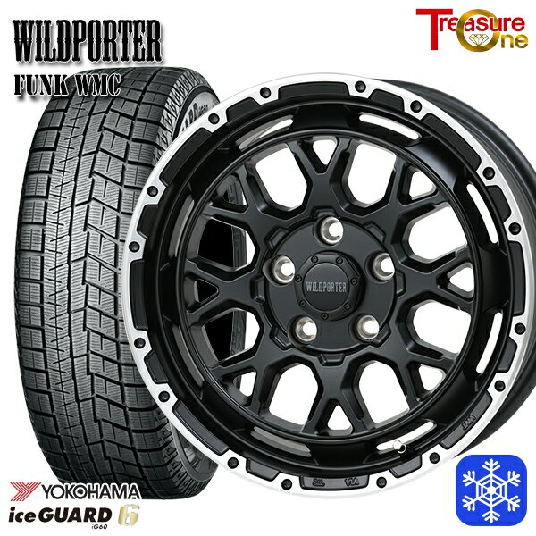 215/60R16 ヤリスクロス ヴェゼル 2021年製 ヨコハマ アイスガード IG60 トレジャーワン ワイルドポーター ファンク WMC MB/RP 16インチ 7.0J 5H114.3 スタッドレスタイヤホイール4本セット