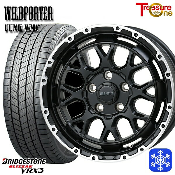 215/65R16 98Q アルファード ヴェルファイア 2023〜2024年製 ブリヂストン ブリザック VRX3 トレジャーワン ワイルドポーター ファンク WMC MB/RP 16インチ 7.0J 5H114.3 スタッドレスタイヤホイール4本セット