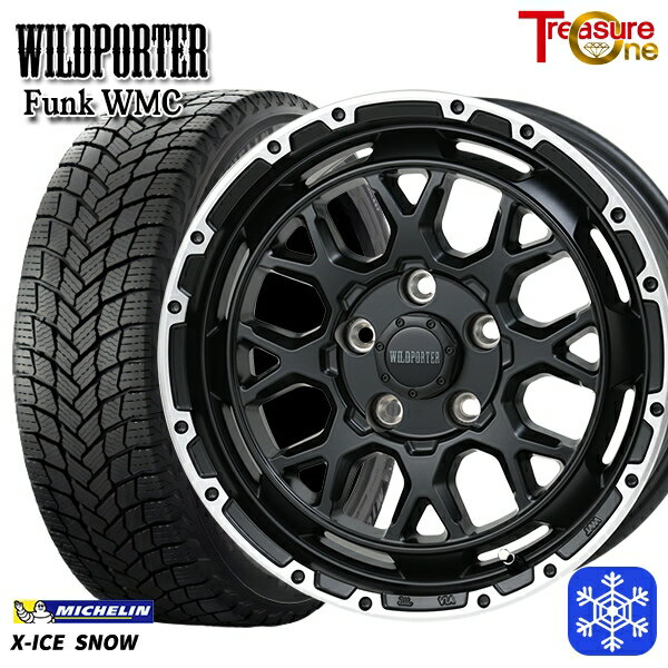 215/60R16 ヤリスクロス ヴェゼル 2024〜2025年製 ミシュラン エックスアイススノー トレジャーワン ワイルドポーター ファンク WMC MB/RP 16インチ 7.0J 5H114.3 新品 スタッドレス1台分4本セット
