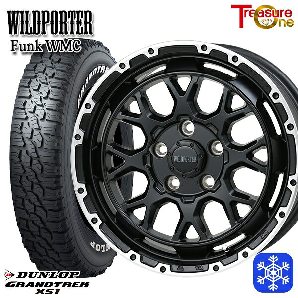 215/70R16 100Q デリカD5 2024〜2025年製 ダンロップ グラントレック XS1 ホワイトレター トレジャーワン ワイルドポーター ファンク WMC MB/RP 16インチ 7.0J 5H114.3 114.3 新品 スタッドレス1台分4本セット