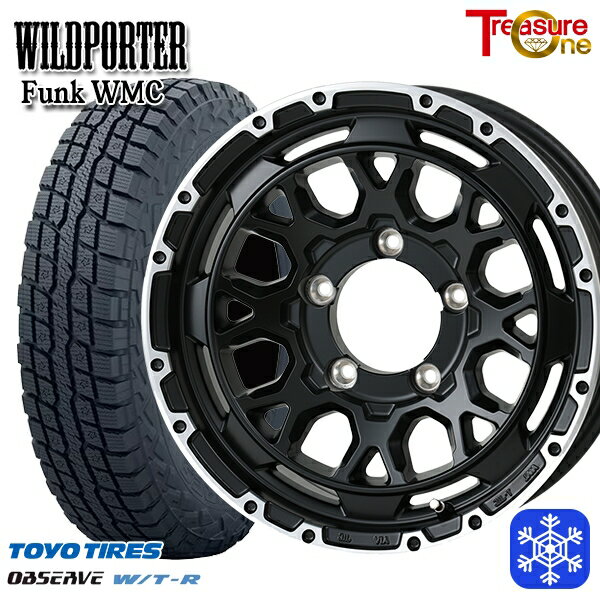 185/85R16 ジムニー 2024〜2025年製 トーヨー オブザーブ W/T-R トレジャーワン ワイルドポーター ファンク WMC MB/RP 16インチ 5.5J 5H139.7 新品 スタッドレス1台分4本セット