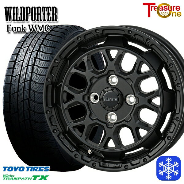 165/65R14 ハスラー ソリオ 2022〜2023年製 トーヨー ウィンター トランパス TX トレジャーワン ワイルドポーター ファンク WMC MBK 14インチ 4.5J 4H100 新品 スタッドレス1台分4本セット