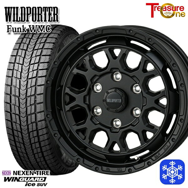 265/65R17 ハイラックス プラド 2024年製 ネクセン ウィンガードアイスSUV トレジャーワン ワイルドポーター ファンク WMC MBK 17インチ 8.0J 6H139.7 新品 スタッドレス1台分4本セット