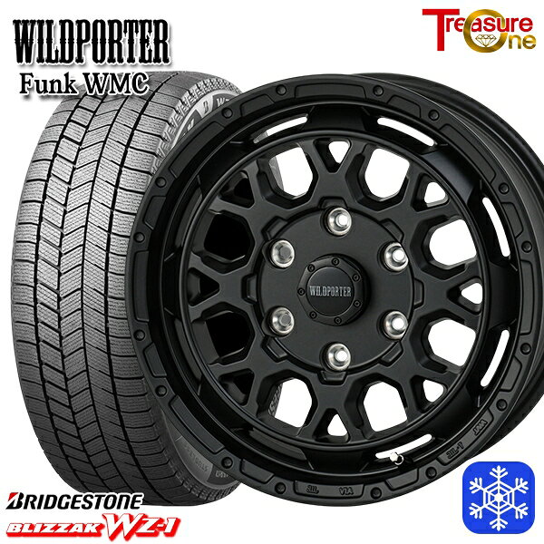 215/65R16 98Q ハイエース ※車検非対応 2025年製 ブリヂストン ブリザック WZ1 トレジャーワン ワイルドポーター ファンク WMC MBK 16インチ 6.5J 6H139.7 新品 スタッドレス1台分4本セット