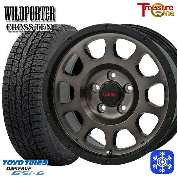 215/70R16 100Q デリカD5 2022〜2023年製 トーヨー オブザーブ GSi-6 トレジャーワン ワイルドポータークロステン BP/BC 16インチ 7.0J 5H114.3 新品 スタッドレス1台分4本セット