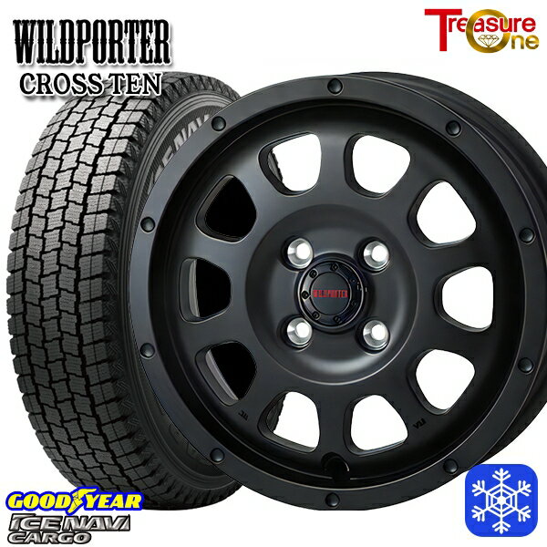145R12 6PR （145/80R12） 2024〜2025年製 グッドイヤー アイスナビカーゴ トレジャーワン ワイルドポータークロステン MB 12インチ 4.0J 4H100 新品 スタッドレス1台分4本セット