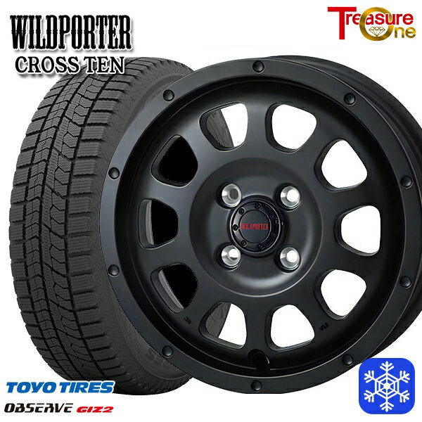 155/65R14 75Q 2023〜2024年製 トーヨー オブザーブ ギズ2 トレジャーワン ワイルドポータークロステン MB 14インチ 4.5J 4H100 新品 スタッドレス1台分4本セット