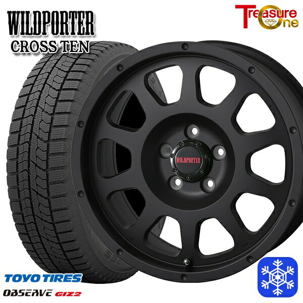 215/60R16 ヤリスクロス ヴェゼル 2023〜2024年製 トーヨー オブザーブ ギズ2 トレジャーワン ワイルドポータークロステン MB 16インチ 7.0J 5H114.3 新品 スタッドレス1台分4本セット