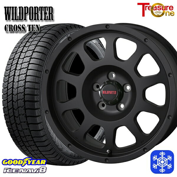 215/50R17 マツダ3 セレナ 2022〜2023年製 グッドイヤー アイスナビ8 トレジャーワン ワイルドポータークロステン MB 17インチ 7.5J 5H114.3 スタッドレスタイヤホイール4本セット
