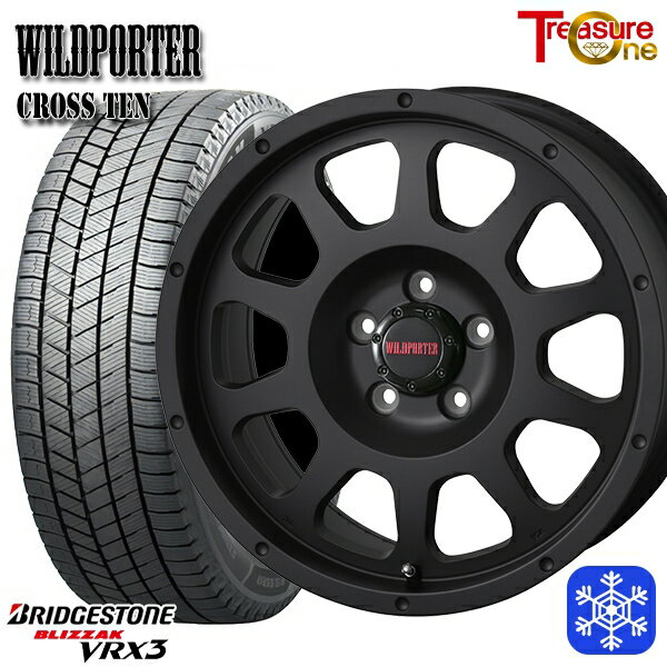 215/60R17 96Q アルファード ヴェルファイア 2023〜2024年製 ブリヂストン ブリザック VRX3 トレジャーワン ワイルドポータークロステン MB 17インチ 7.5J 5H114.3 スタッドレスタイヤホイール4本セット